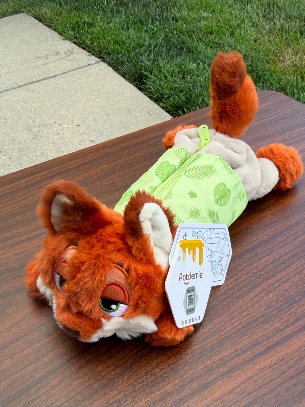 Disney Zootopia Nick Wilde Plush Pencil Case – Brand New With Tags!